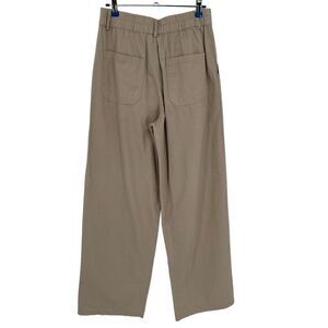 KENDALL + KYLIE High Waist Wide Leg Cropped Pants Taupe Small NWT